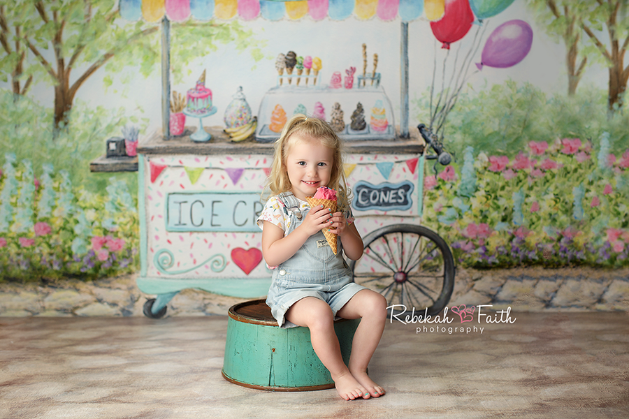 Ice Cream Cart - HSD Photography Backdrops 