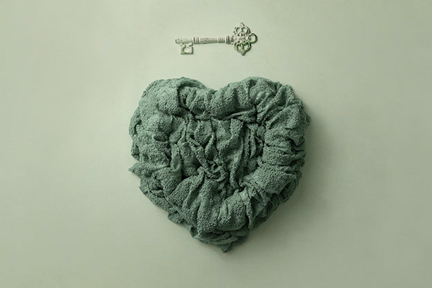 Newborn Digital Backdrop | Key to my Heart Green - HSD Photography Backdrops 