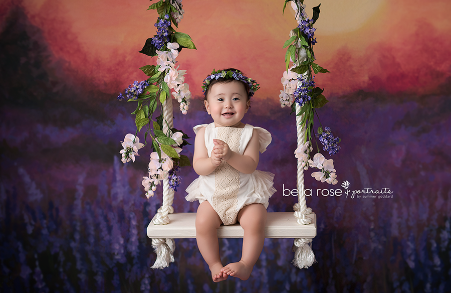 Lavender Field - HSD Photography Backdrops 
