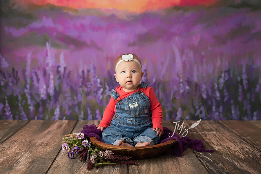 Lavender Field - HSD Photography Backdrops 