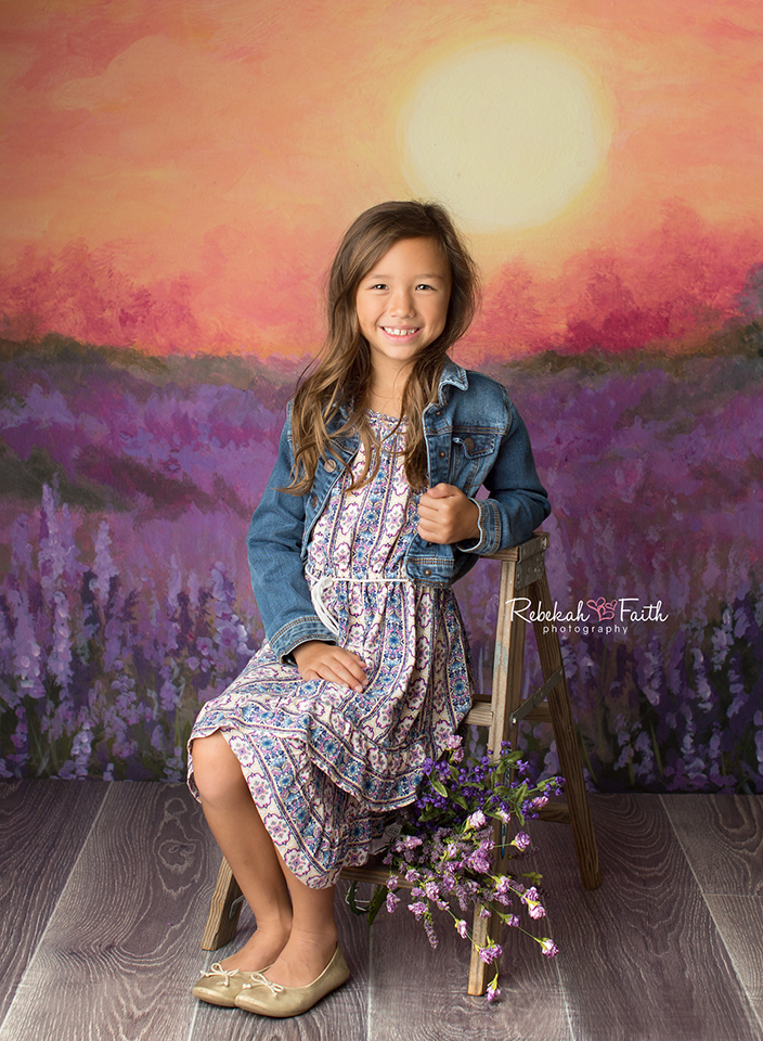Lavender Field - HSD Photography Backdrops 