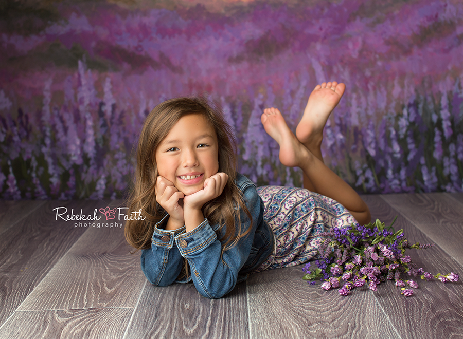 Lavender Field - HSD Photography Backdrops 