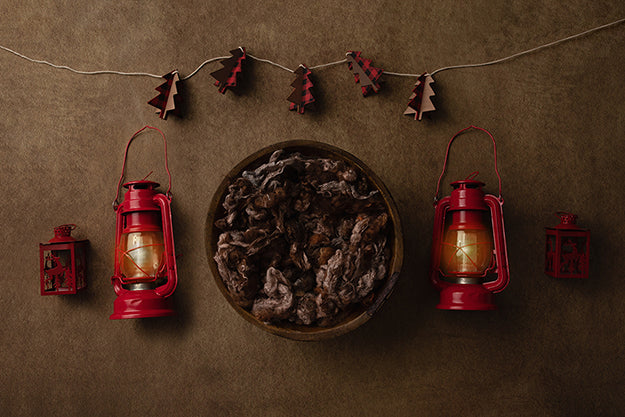Merry & Bright II | Christmas Lantern Coll. | Digital - HSD Photography Backdrops 