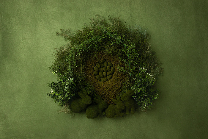 Moss Bunnies - HSD Photography Backdrops 