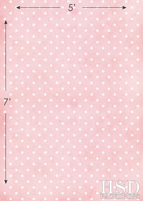 Pink Polka-Dots - HSD Photography Backdrops 