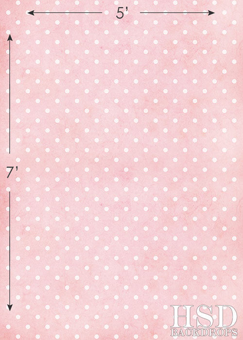 Pink Polka-Dots - HSD Photography Backdrops 