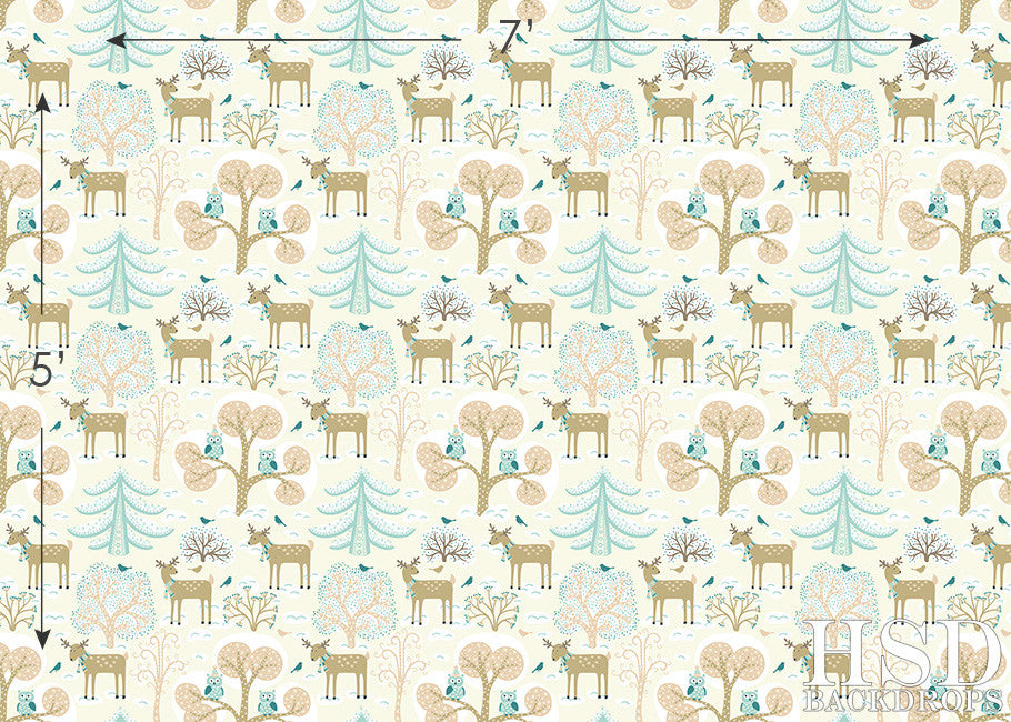 Forest Friends - HSD Photography Backdrops 