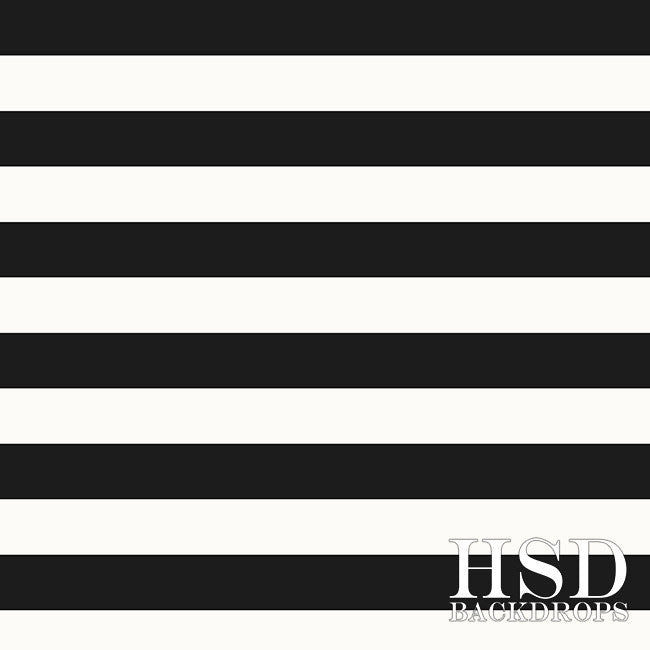 Black & White Stripes - HSD Photography Backdrops 