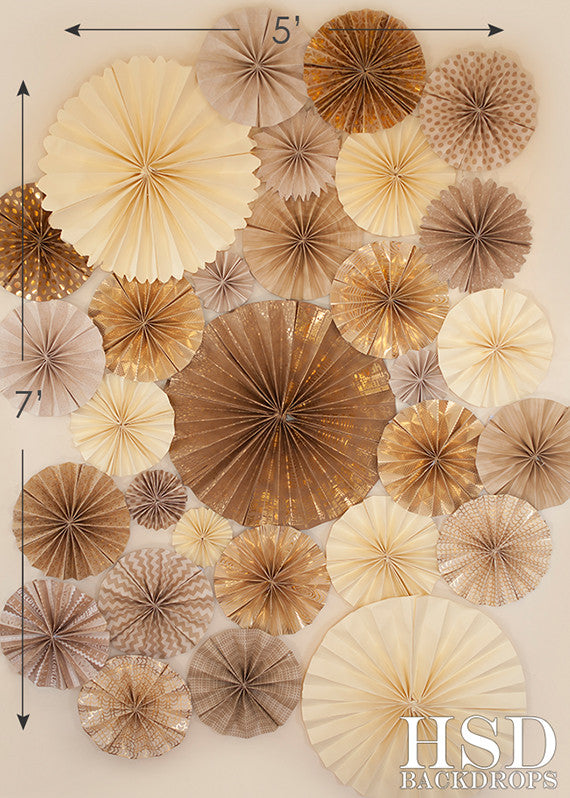 Gold Pinwheels - HSD Photography Backdrops 