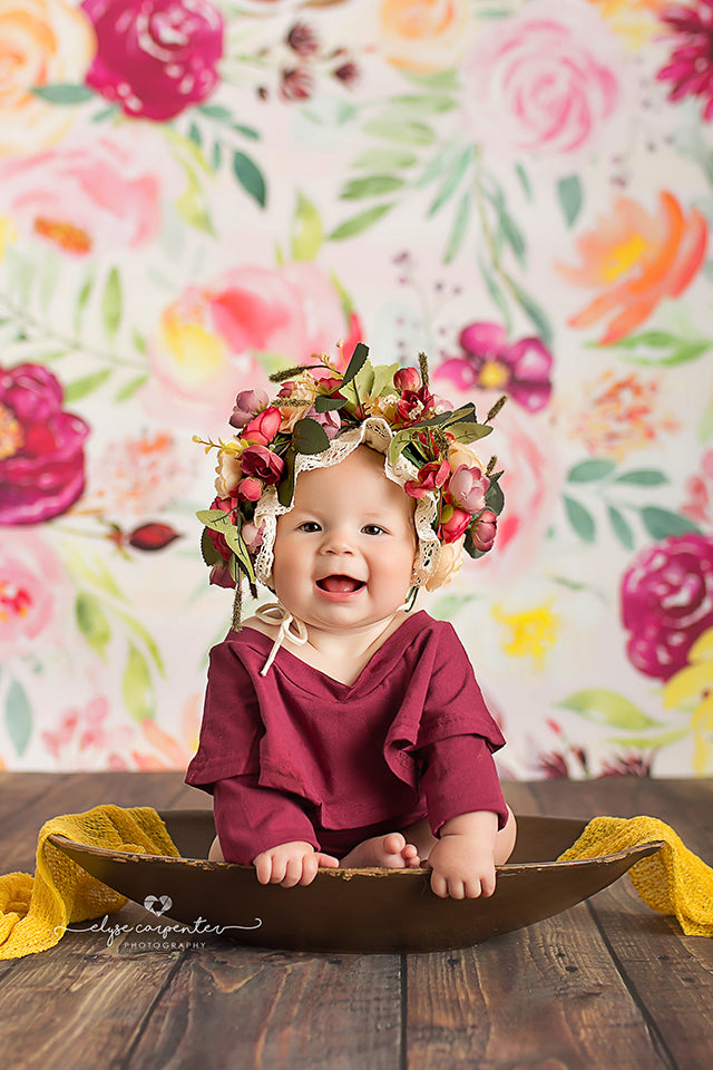 Painted Floral | Giselle - HSD Photography Backdrops 