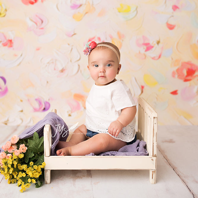 Painted Floral Lizzy - HSD Photography Backdrops 