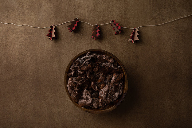 Plaid Pines Red | Christmas Lantern Coll. | Digital - HSD Photography Backdrops 