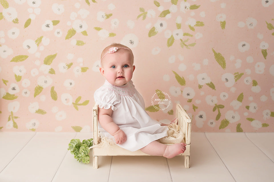 Pink Floral Photography Backdrop Background Newborn Photo Props Baby