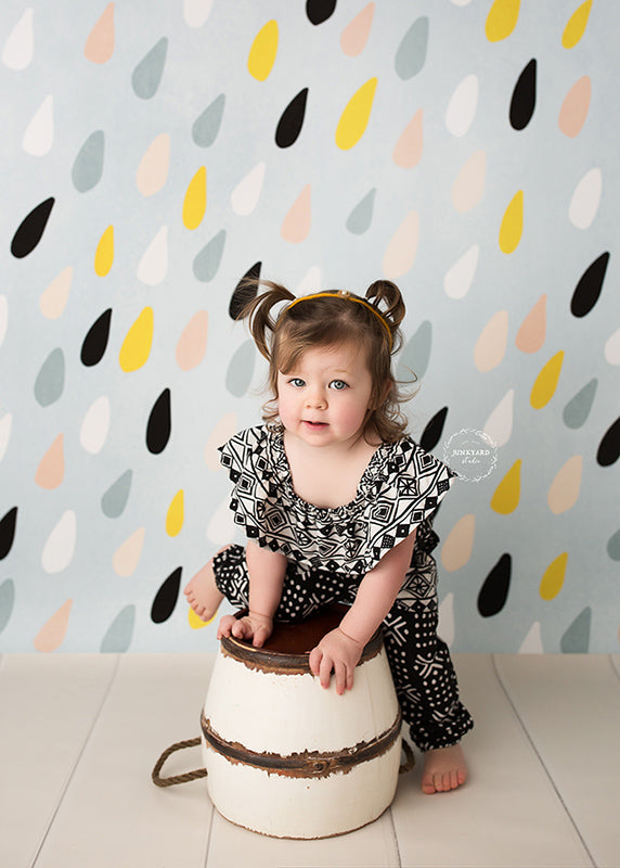 Spring Photography Backdrop | Raindrops - HSD Photography Backdrops 