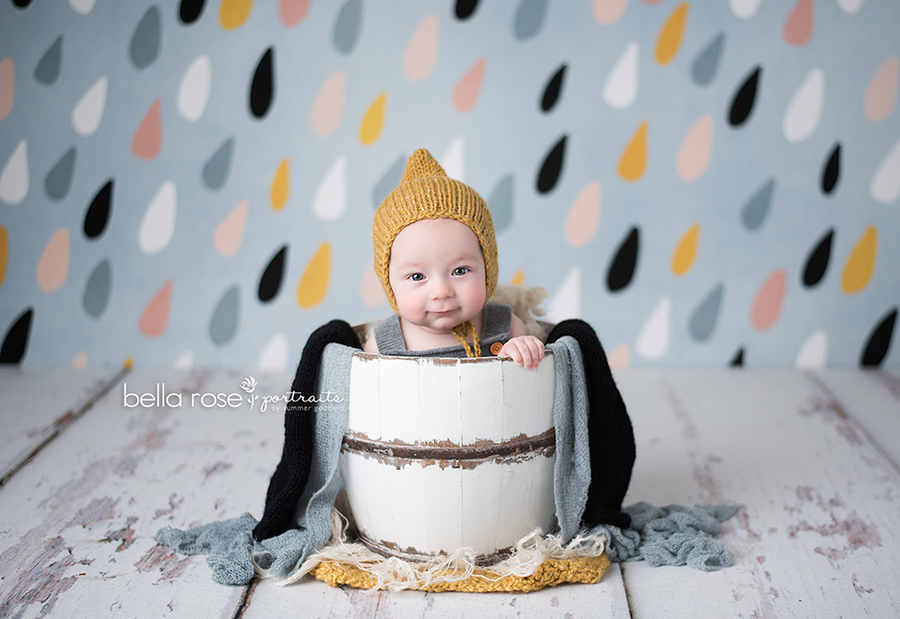 Spring Photography Backdrop | Raindrops - HSD Photography Backdrops 