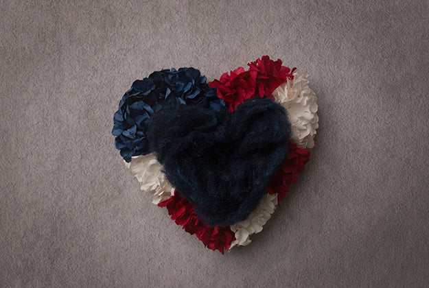 Red White And Blue Heart | Digital - HSD Photography Backdrops 