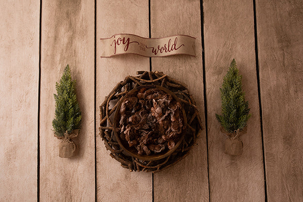 Rustic Spruce I | Christmas Plaid Coll. | Digital - HSD Photography Backdrops 