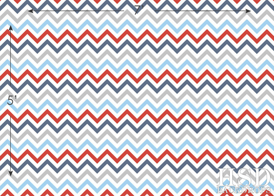 Nautical Chevron - HSD Photography Backdrops 