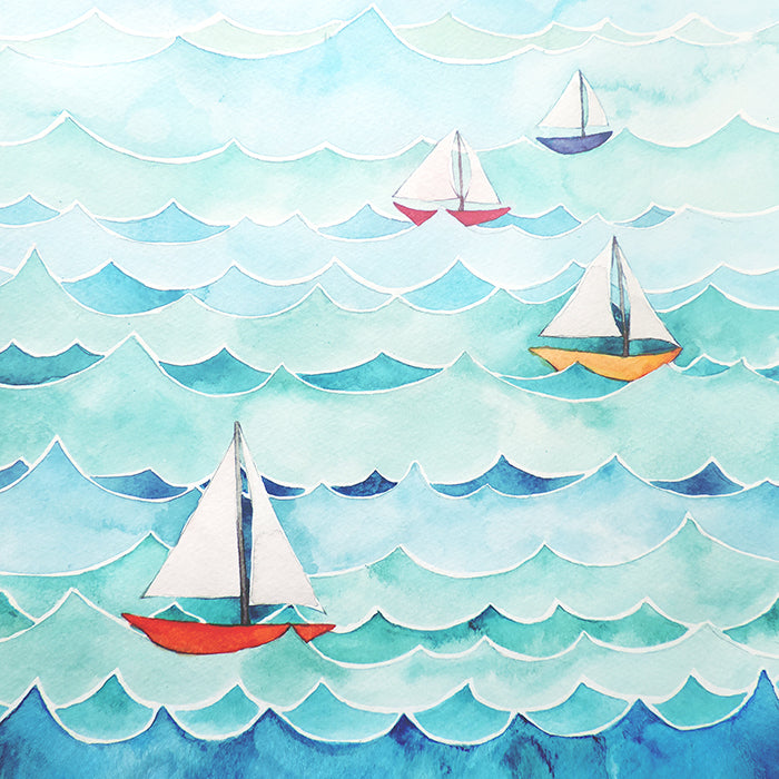 Ocean Sailboats - HSD Photography Backdrops 