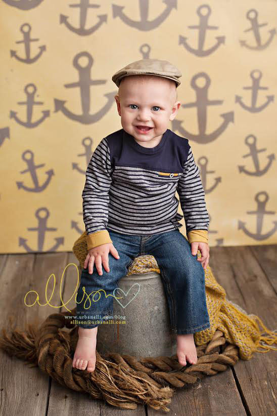 Yellow Nautical - HSD Photography Backdrops 