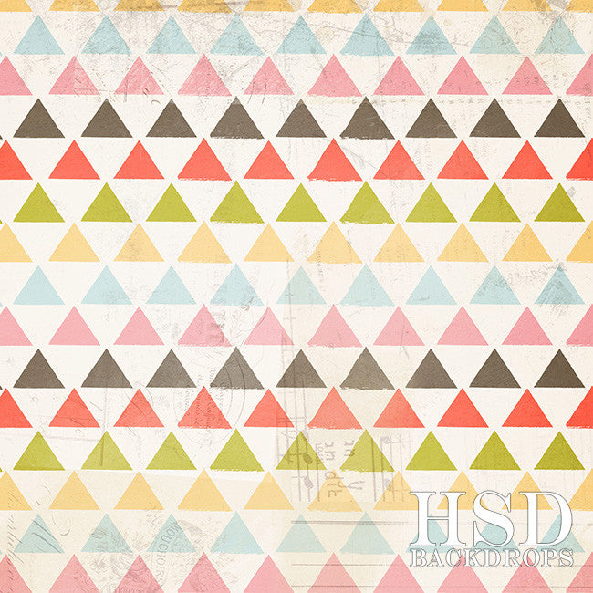 Colorful Triangles - HSD Photography Backdrops 
