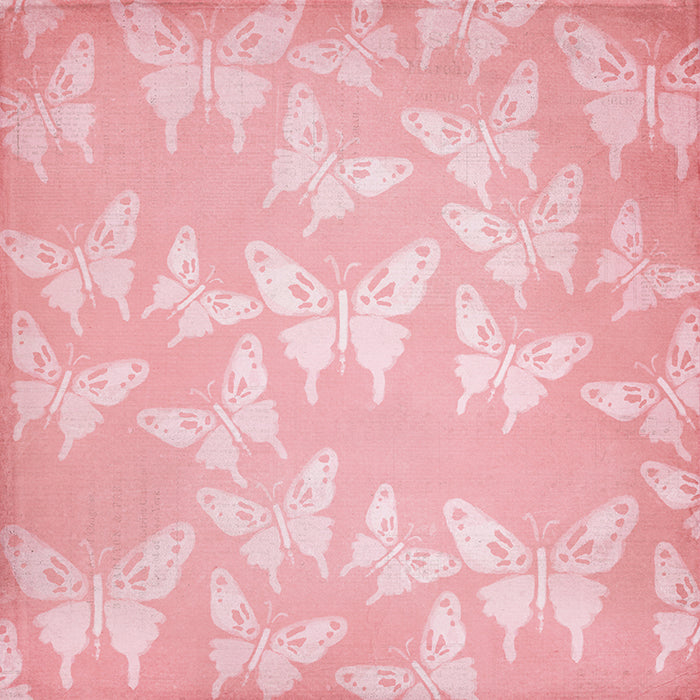 Butterfly Bliss Pink - HSD Photography Backdrops 