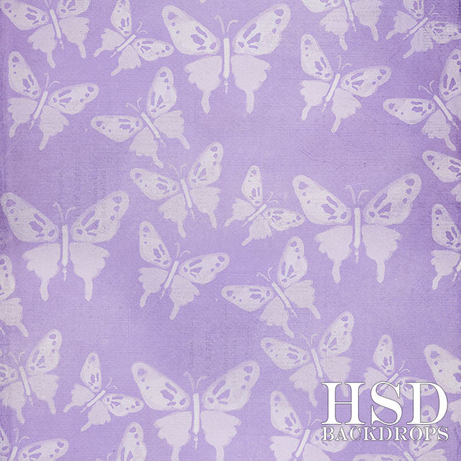 Butterfly Bliss Purple - HSD Photography Backdrops 
