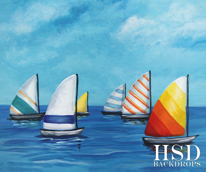 Sail Boat Photography Backdrop Vinyl Fabric Photo Props. – HSD ...