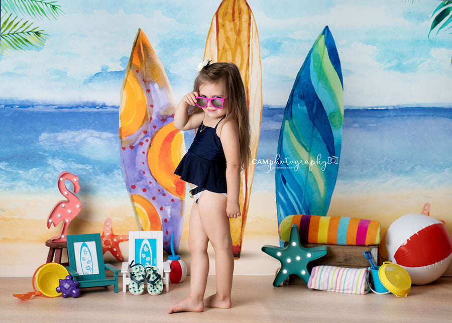 Just Beachy Set Up - HSD Photography Backdrops 