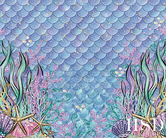 Under the shop sea background
