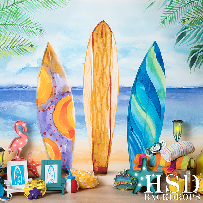 Just Beachy Set Up - HSD Photography Backdrops 