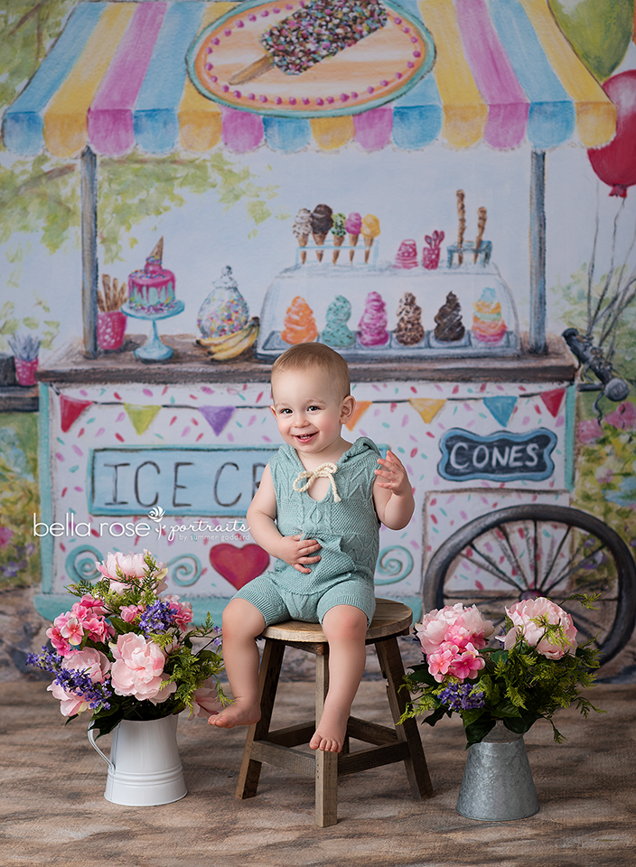 Ice Cream Cart - HSD Photography Backdrops 