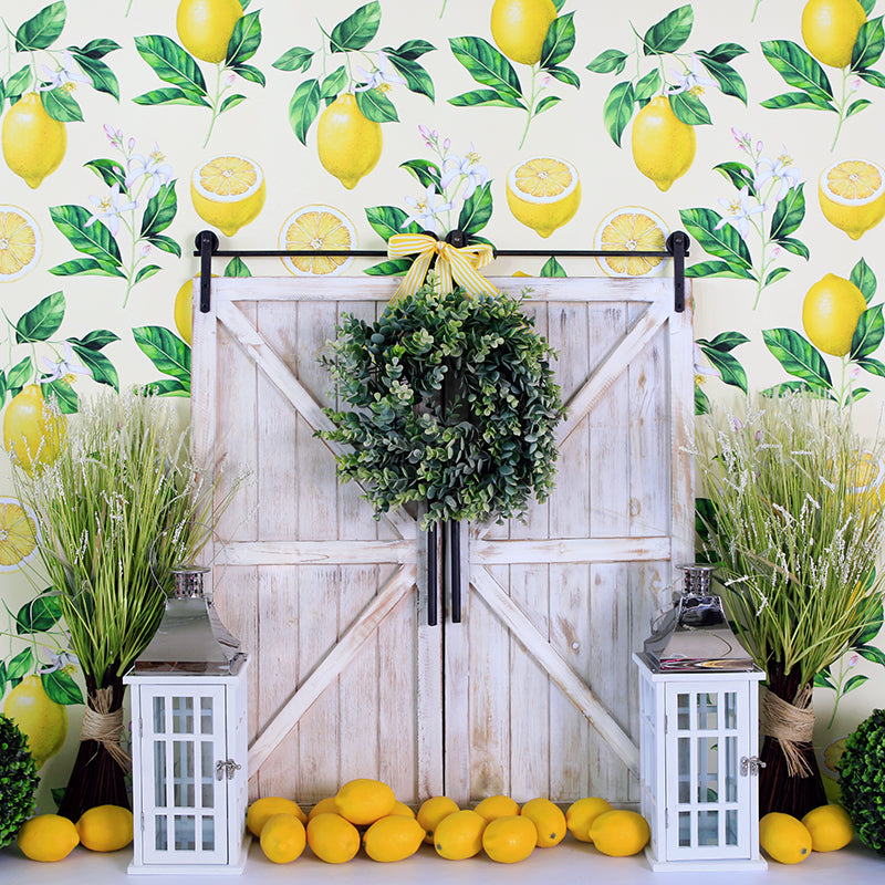 Lemon Drop Photography Backdrop Summer Photo Background Cake Smash