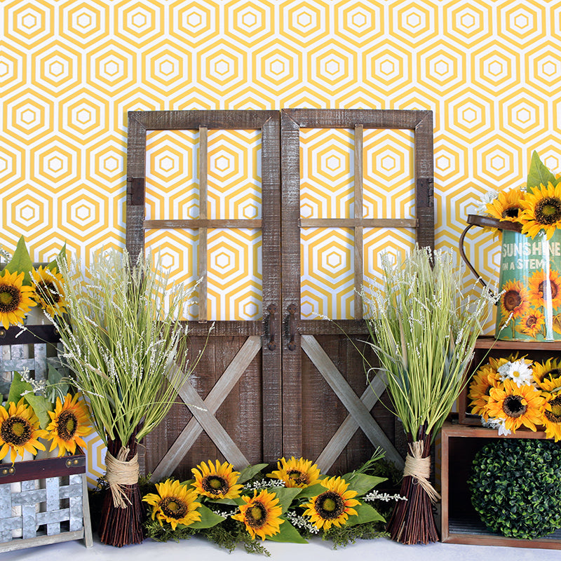 Sunflower Set Up - HSD Photography Backdrops 