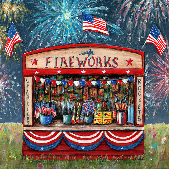 Vintage Fireworks Stand - HSD Photography Backdrops 