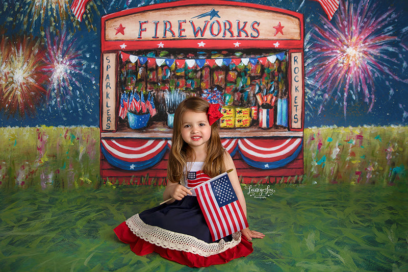 Vintage Fireworks Stand - HSD Photography Backdrops 