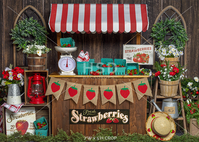 Strawberry Stand - HSD Photography Backdrops 