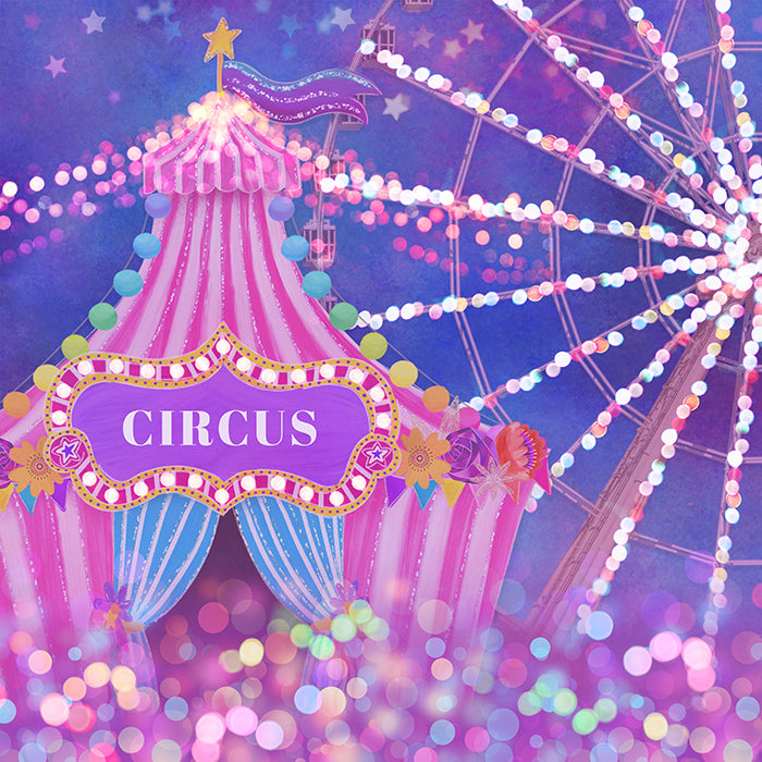 Circus Tent (Pink) - HSD Photography Backdrops 
