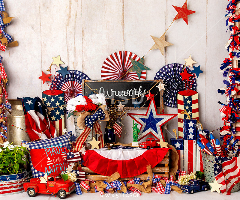 Country Fourth of July - HSD Photography Backdrops 