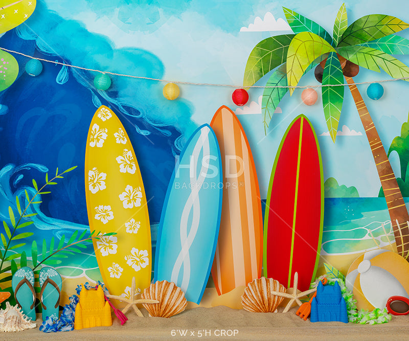 Summer Surfin' - HSD Photography Backdrops 