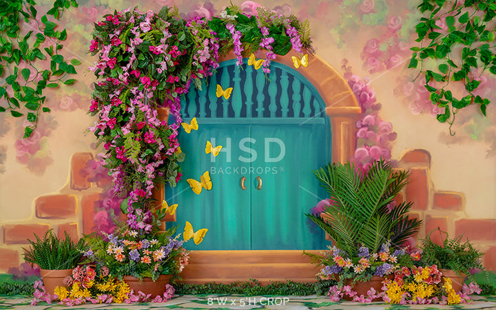 Casita Door Decorated - HSD Photography Backdrops 