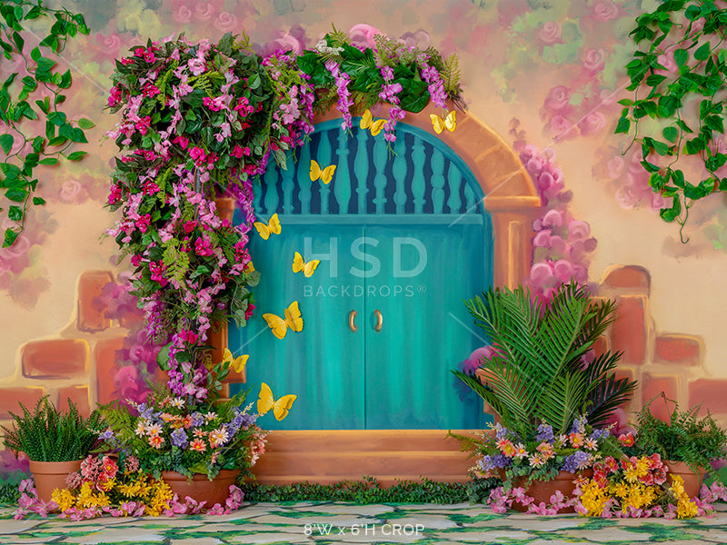 Casita Door Decorated - HSD Photography Backdrops 