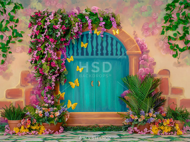 Casita Door Decorated - HSD Photography Backdrops 