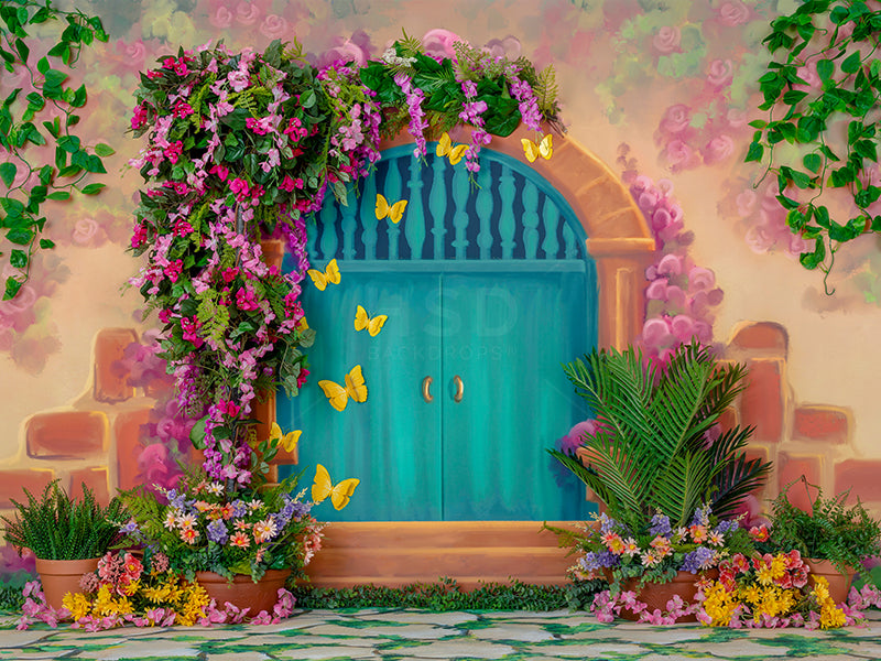 Casita Door Decorated - HSD Photography Backdrops 