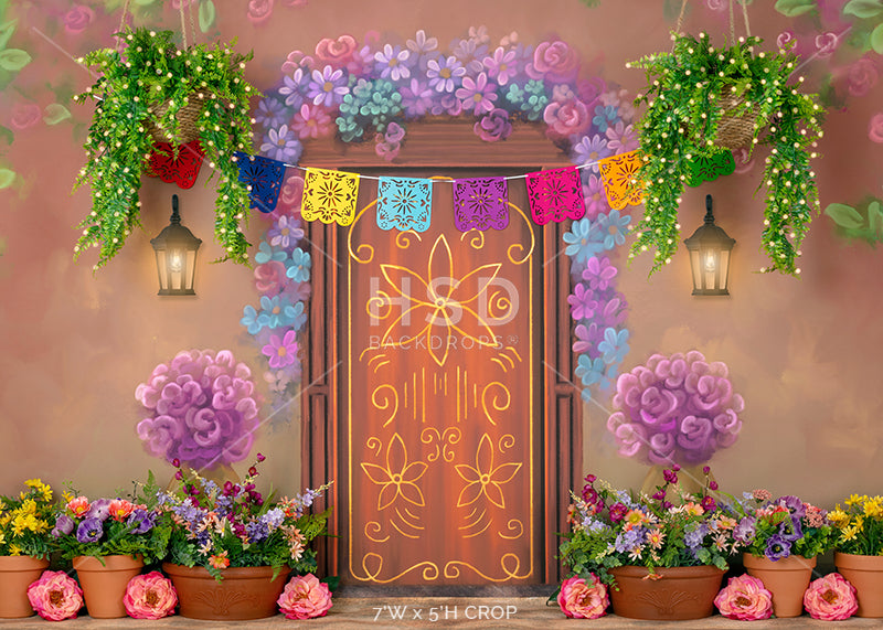 Magical Door Decorated - HSD Photography Backdrops 