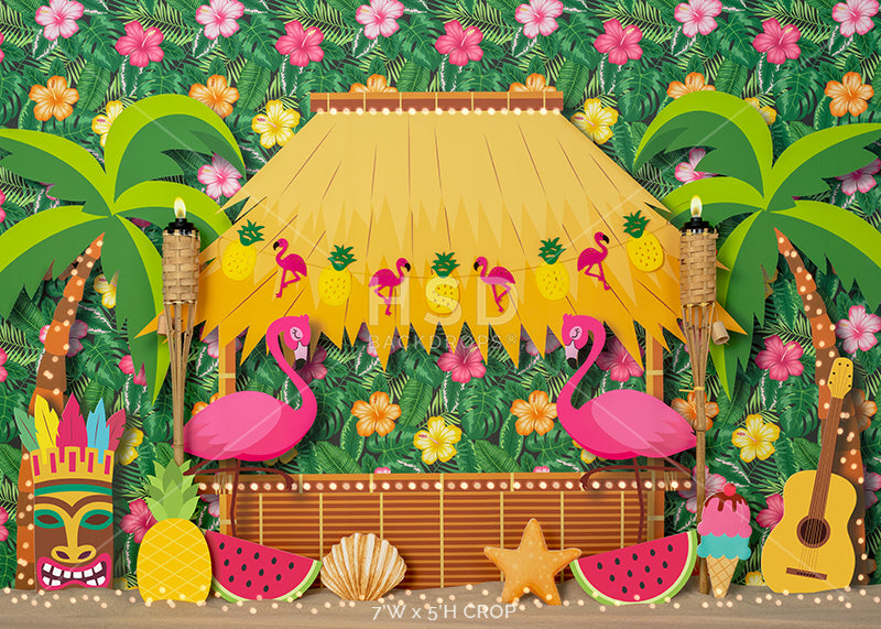 Luau Backdrop. Tropical Birthday Backdrop for Hawaiian Party. Luau Backdrop. Tropical Birthday Backdrop for Hawaiian Party.