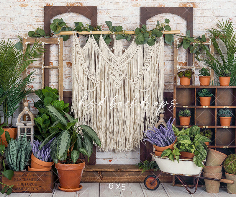 Boho Themed Photography Backdrop for Summer, Spring or Birthday Photos ...