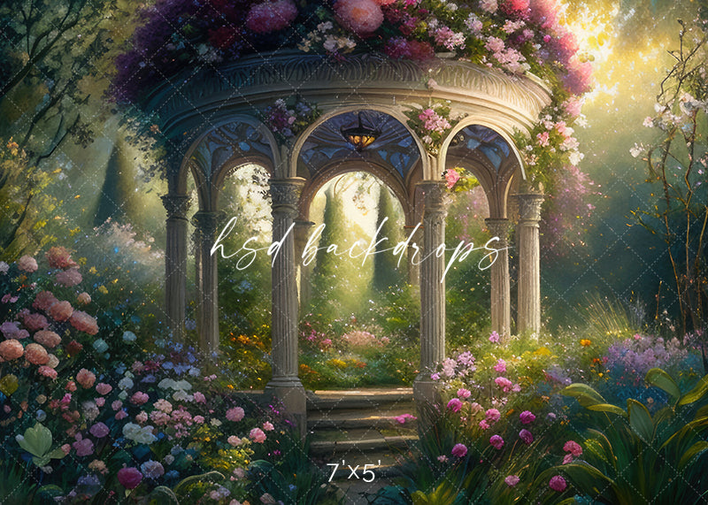 Enchanted Garden Gazebo - HSD Photography Backdrops 