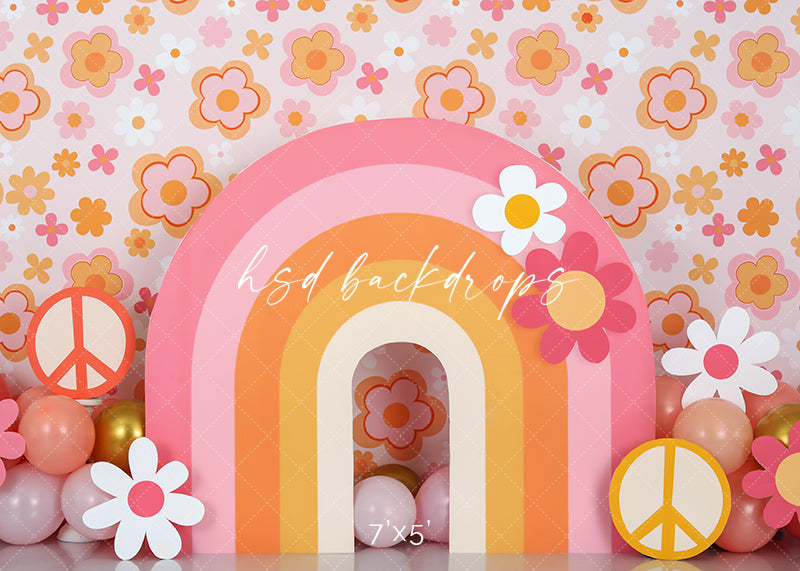 groovy photo backdrop