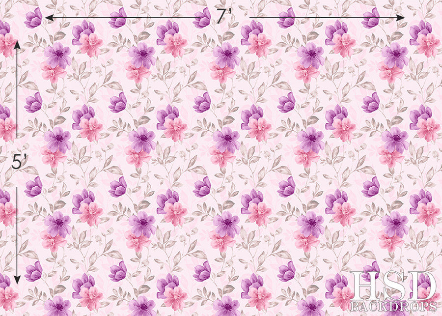 Mariah Floral - HSD Photography Backdrops 